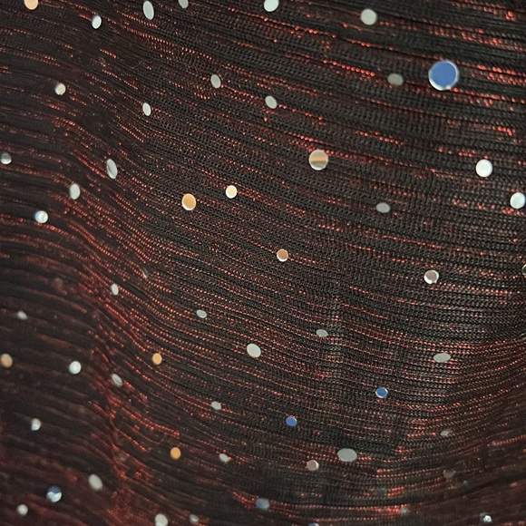 Stand out in the crowd NBW Crimson sequined party dress made by Curve Soul - Picture 2 of 5